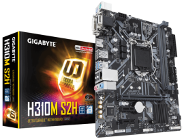 Gigabyte H310M S2H 2.0 Motherboard CPU i3 i5 i7 LGA1151 Intel DDR4 DVI VGA HDMI